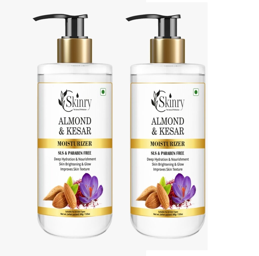 Skinry Almond & Kesar Nourishing & Brightening Moisturizer, SLS & Paraben Free L...