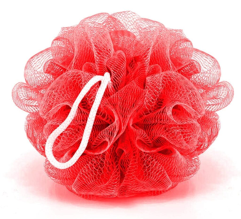 SKINRY Round Bath Sponge Loofah, Multicolor - Gentle Exfoliation & Cleansing