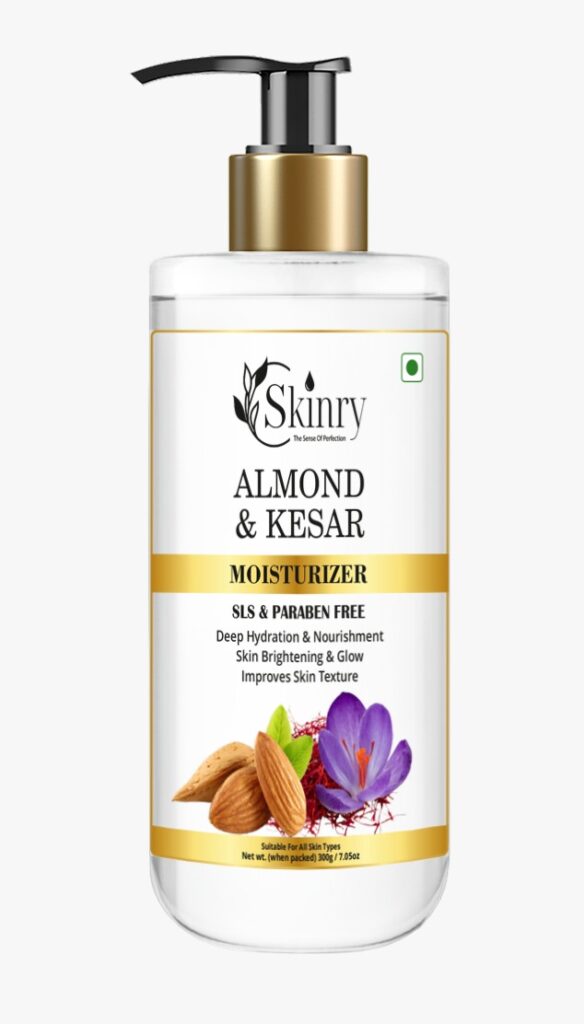 Skinry Almond & Kesar Nourishing & Brightening Moisturizer, SLS & Paraben Free L...